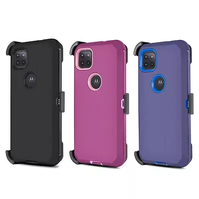 For Motorola One 5G Ace/G 5G Case Shockproof Cover + Clip Fits Otterbox Defender • $12.95