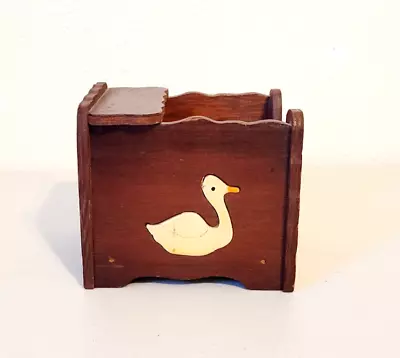 Vintage Wooden Goose Memo Note Paper Holder 5  X 4  X 4.5  • $4.99