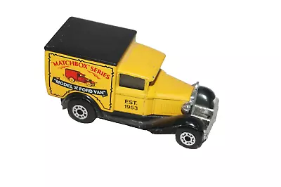 Vintage 1979 Matchbox Model A Ford Van Matchbox Series Die Cast Car Vtg Toy • $7.83