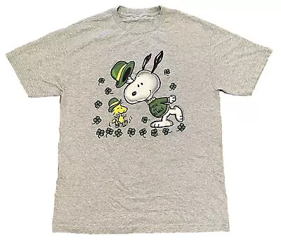 Vintage 90s Peanuts Snoopy Woodstock Erin Go Beagle St Patrick’s Day Shirt Med • $19.99