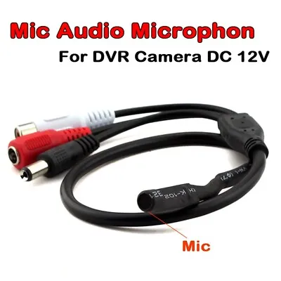 Covert Mini Hidden Spy CCTV Audio  Sensitive Microphone Mic HD & IP DVR Camera • £3.90