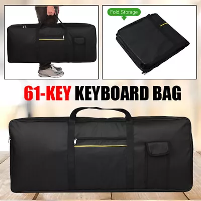 Portable 61-Key Keyboard Bag Electronic Piano Cover Case For YAMAHA CASIO Black • $29.99