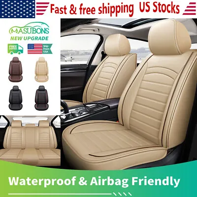 Leather Automotive Car Seat Covers Waterproof Cushions For Volvo Front Rear Set • $96.95