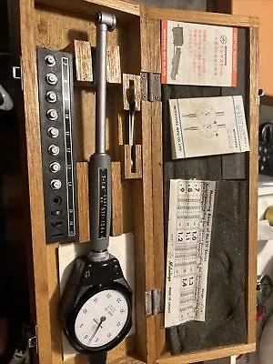 MACHINIST TpCb TOOLS LATHE  MILL Mitutoyo 511-104 Dial Bore Gage In Case • $275