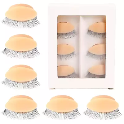 3 Pairs Replacement Eyelids For Mannequin Head Practice Eyelids For Eyelash Exte • $17.99