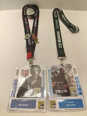 Comic Con San Diego International 2017-2018 Pass The Walking Dead Lanyard & Pins • $30