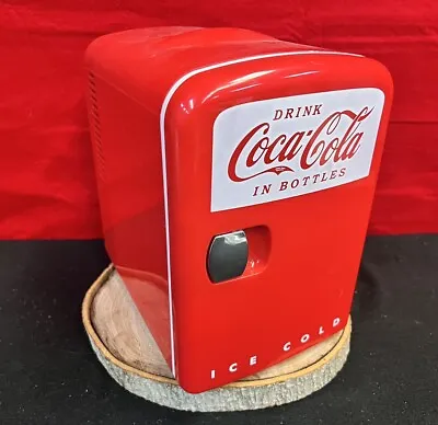 Coca Cola Mini Fridge W/ AC And Car Adapter Collectible Coke Electric Cooler • $34.14