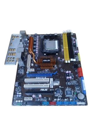 $55.72 • Buy Asus M3N72-D Socket AM2 Motherboard W/ AD05400IAA5D0 CPU & I/O Shield