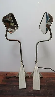 $50 • Buy Vintage West Coast Style Truck Mirrors Towing Side Mirrors 31  Long