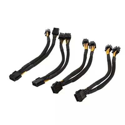 4 Pcs CPU 8 Pin Splitter ATX CPU 8 Pin Female To Dual 8(4+4) Pin Male EPS 1 Z6V4 • £12.41