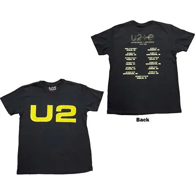 U2 - Logo 2018 Tour W/ Backprint-Limited Edition Tour Stock - Black T-shirt • $23.99