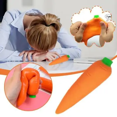 $10.17 • Buy Stretchy Crazy Carrot Kids Adults Stress Relief Squishy Toy Kids Stocking
