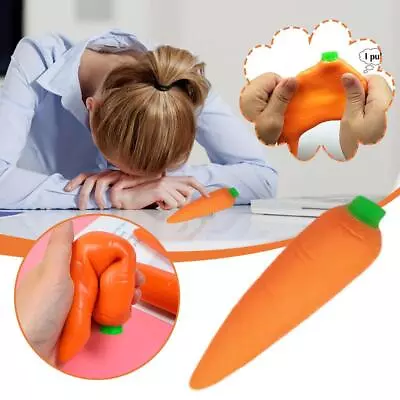 $10.17 • Buy Stretchy Crazy Carrot Kids Adults Stress Relief Squishy Toy Kids Stocking