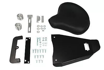 HARLEY Black Leather Solo Seat With Mount Kit Fits 1982-2003 XL • $361.33