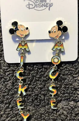 Disney Parks Mickey Mouse Dangle Pierced Earrings • $15.95