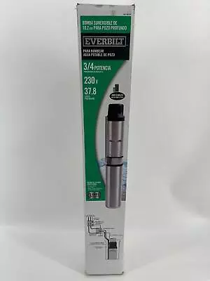 Everbilt 3/4 HP Submersible 2-Wire Motor 10 GPM Deep Well Potable Water Pump • $244.99