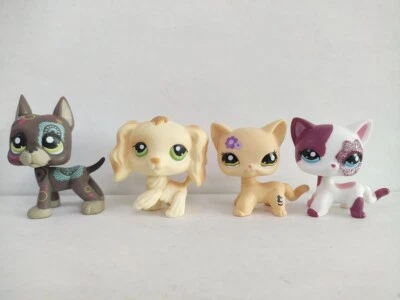 £9.59 • Buy 4pcs/lot LPS Toys Pet Shop Cat Dog #1439#347 #1962#2291 Animal Figures