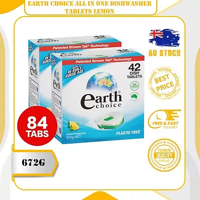 2 X 42pk Earth Choice All In One Dishwasher Tablets • $31.75