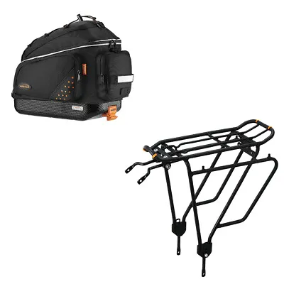 IBERA Bike Trunk Bag Rear Carrier Rack (Non Disc Brake Mount) Set Quick-Release • $95.99