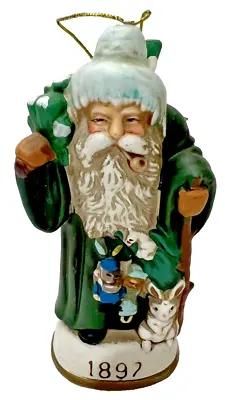 Memories Of Santa 1897 Christmas Ornament Figurine In Box St Nick Czechoslovakia • $10.44
