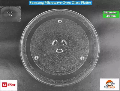 Samsung Microwave Oven Spare Parts Turntable Glass Platter Tray 255mm (W3) • $24