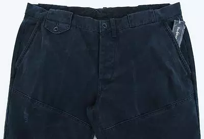 Men's POLO RALPH LAUREN Navy Blue PUNK Distressed Pants  38 32  NEW NWT Cool!!! • $65.43