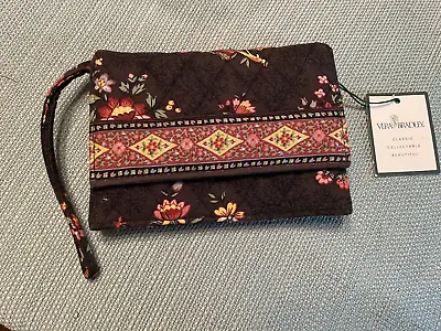 Vera Bradley Brown Chocolat Floral Swing Wallet New With Tags • $14.99