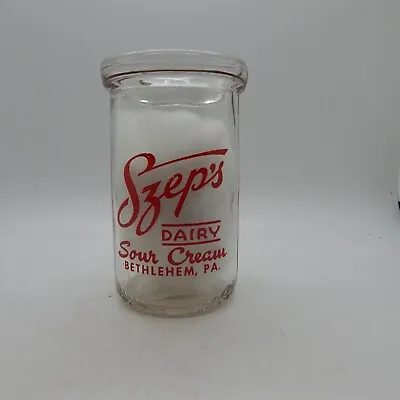 $22.99 • Buy Szep's Dairy Pyroglazed Half Pint Sour Cream Jar  Bethlehem, Pa.
