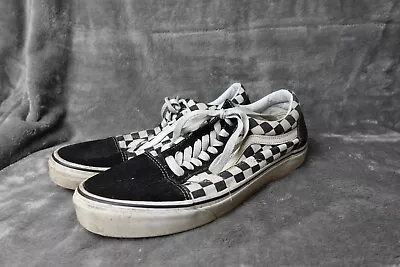 Vans Unisex Shoes Old Skool Suede Checkered Skate Mens US9 Womens US 10.5 • $29.99