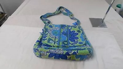 Vera Bradley Large Mailbag Crossbody Doodle Daisy GUC • $6.49