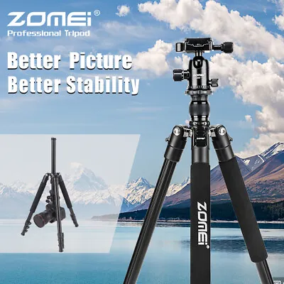 £52.79 • Buy ZOMEI Q555 Camera Tripod Heavy Duty Aluminium&Ball Head For Canon Nikon Sony