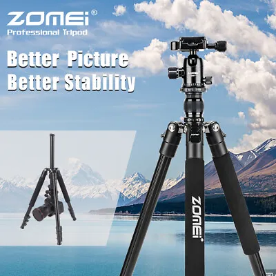 ZOMEI Q555 Camera Tripod Heavy Duty Aluminium&Ball Head For Canon Nikon Sony • £44.39