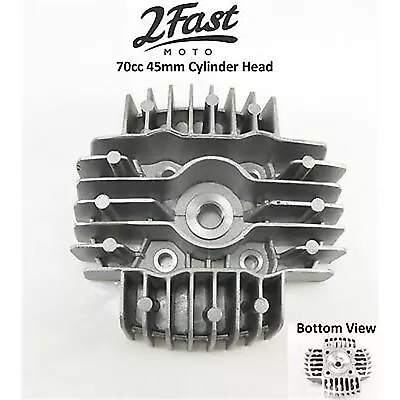 70cc Big Bore 45mm Cylinder Head - Puch Maxi Luxe Magnum MK E50 2fm-505.600-puch • $39.69