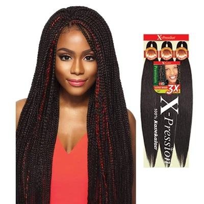 $23.04 • Buy Outre X-Pression 3X Ultra Braid 100% Kanekalon Braiding Pre-Stretched Hair Lot