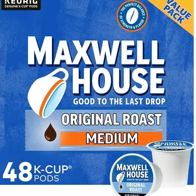 Maxwell House Original Roast Medium Roast K-Cup Coffee Pods 48 Ct. Box......... • $18.89