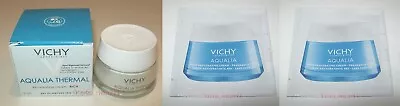 VICHY Aqualia Thermal Rehydrating Cream Rich 0.51oz + 48Hr Cream 2x 0.05oz • $6.48