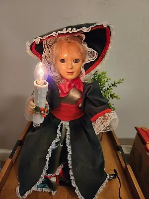 Vintage 20  Tall Creepy Mechanical Doll Arms & Head Move Attatch Prop To Candle  • $52.87