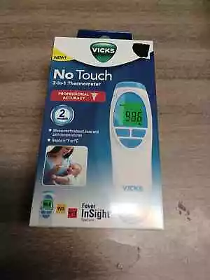 Vicks No-Touch 3 In 1 Thermometer Measures Forehead Food And Bath • $9.99