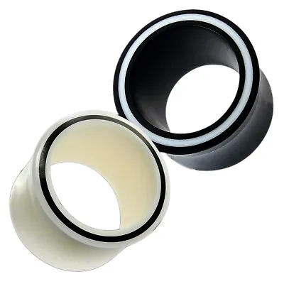 £4.32 • Buy Horn Flesh Tunnel Bone Plug Hollow Eye Acrylic Piercing Stretcher Handmade
