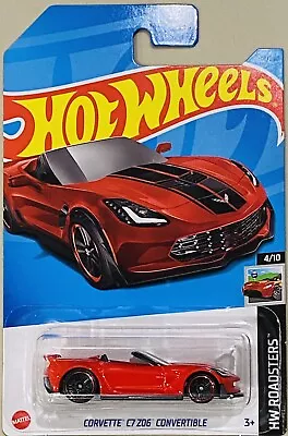 Hot Wheels Corvette C7 Z06 Convertible Red 2023 B Case • $12.88