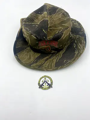 Vietnam War Tiger Stripe Boonie Cowboy Hat Airborne Recon RT Texas MACVSOG USSF • $799.95