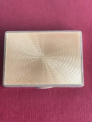 £795 • Buy Antique Art Deco Gold Guilloche Enamel Gilt Solid Silver Snuff Box By Asprey