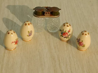 Dresden Vintage Porcelain Salt And Pepper Shakers From Saxony Germay Two Sets • $39