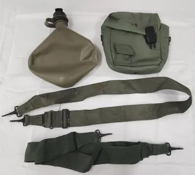 US Army 2 Quart Collapsible Canteen W/ Cover/Straps #2 • £24.10