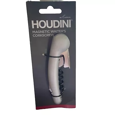 Houdini Magnetic Waiter’s Corkscrew By Rabbit With Foil Cutter W5615T NEW • $11.95