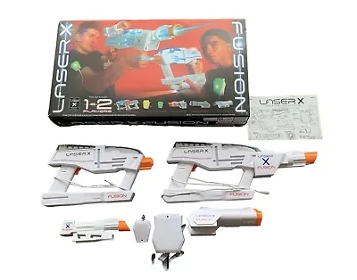 Laser X Fusion Laser Tag Blaster Light Gun Complete Fully Working Boxed Set • £31.45