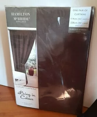  Hamilton Mc Bride England Curtains114 X228 Cm 66 Excellent New Pencil Pleat  • £20