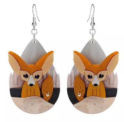 Fennec Fox Earrings - Little Moose • $20.66