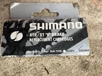 £3.95 • Buy Shimano XTR BR-M970 V-Brake Replacement Brake Pad Inserts MTB Ceramic Rim MD3165