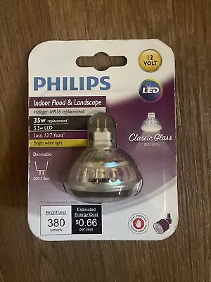 PHILIPS Glass 35 Watt MR16 Replacement GU5.3 Dimmable LED Floodlight (ZZ) • $5.99